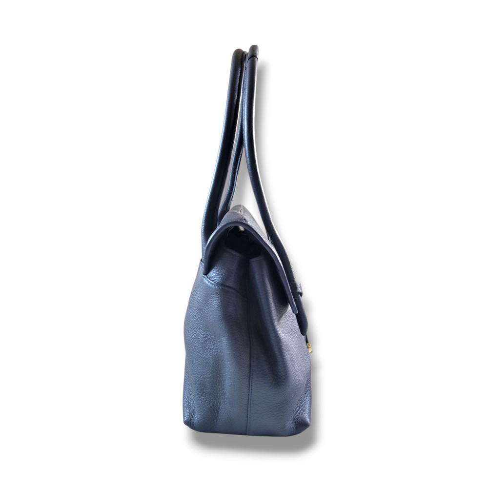 Radley London | NWOT Navy Blue Pebbled Leather Shoulder Bag - Picture 6 of 14